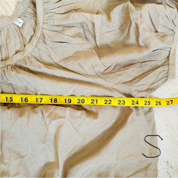 DÔEN Josette Gathered Organic Cotton-blend
Voile Mini Dress (driftwood)… - Picture 5 of 9